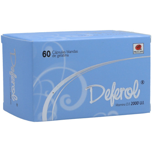 Derovit 2000 UI 1 de 6 Blister por 10 Capsulas Blandas