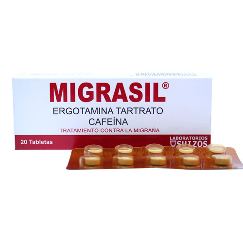 Migrasil con Cafeina y Ergotamina x 20 Tabletas FV