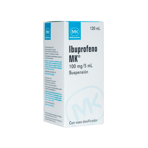 Ibuprofeno MK 100MG/5ML Suspensión Frasco 120ML FV