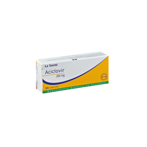 Aciclovir 200mg La Sante 1 de 24 Tabletas