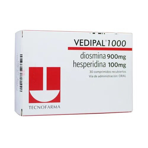 Vedipal 1000 900MG/100MG x 30 Comprimidos FV
