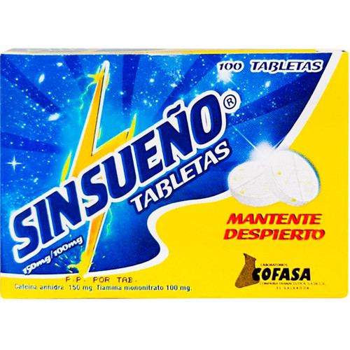 Sin Sueño 1 de 100 tabletas