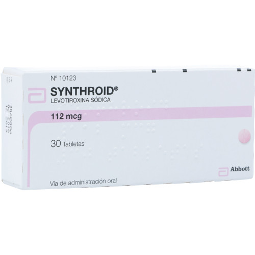 Synthroid 112MCG x 30 Tabletas FV