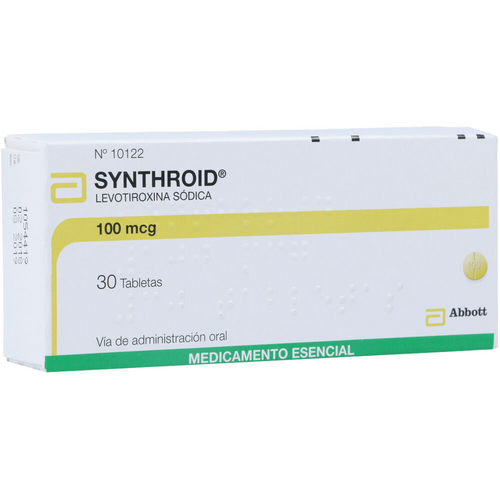 Synthroid 100MCG x 30 Tabletas FV