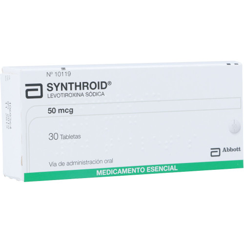 Synthroid 50MCG x 30 Tabletas FV