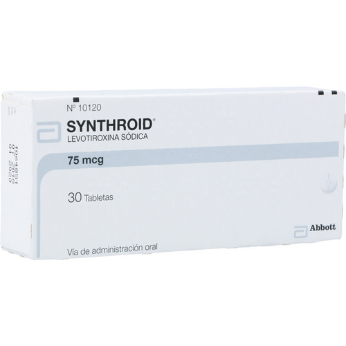 Synthroid 75MCG x 30 Tabletas FV