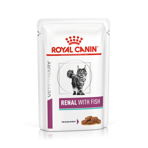 Comida Humeda En Sobre Para Gato Renal Fish 85 Gr Royal Canin