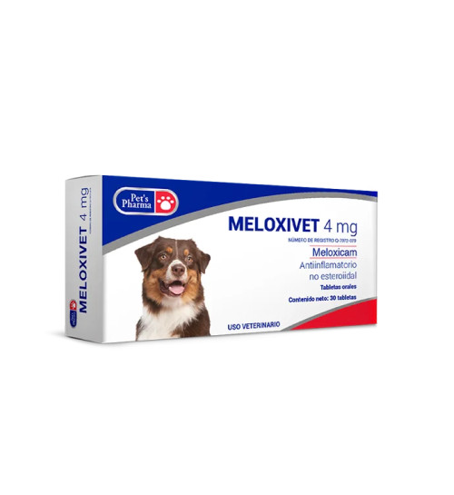 Meloxivet 4 Mg 30 Tabletas