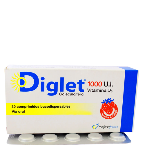 Diglet 1000 UI Vitamina D x 30 Comprimidos SN