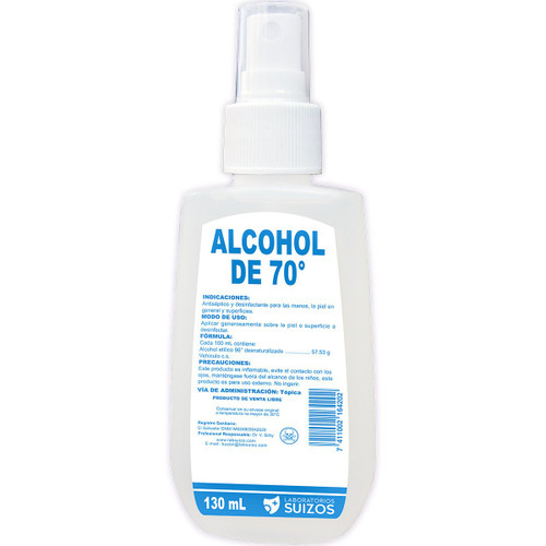 Alcohol 70° Spray Frasco 130ML SN