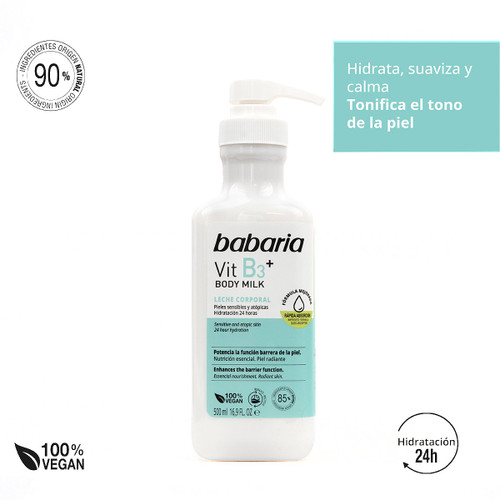 Babaria Body Milk Vitamina B3 500ML Babaria SN