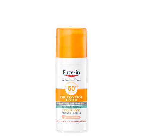 EUCERIN SUN OIL CONTROL 50+ TOQUE SECO MEDIO 50ML SN