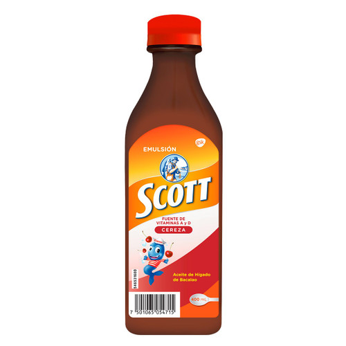 EMULSION DE SCOTT SABOR CEREZA FRASCO X 400ML SN