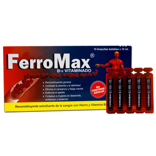Ferromax B12 Vitaminado x 15 Ampollas Bebibles SN