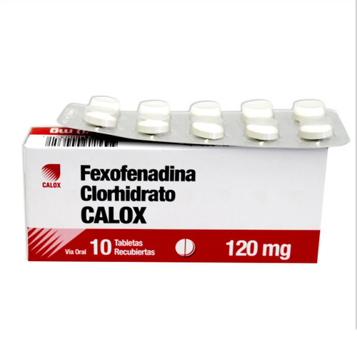 Fexofenadina Clorhidrato Calox de 120MG x 10 Tabletas SN