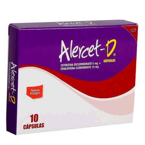 ALERCET D X 10 CAPSULAS SN