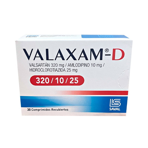 VALAXAM-D 320MG/10MG/25MG X 30 COMPRIMIDOS