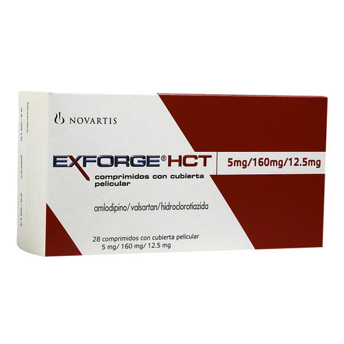 Exforge HCT 5/160/12.5MG x 28 Comprimidos