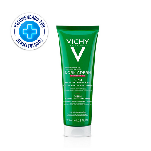 Vichy Normaderm  3 in 1 Cleanser + Scrub + Mask 125ML