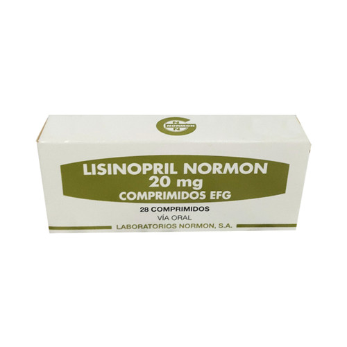 Lisinopril Normon 20MG x 28 Comprimidos