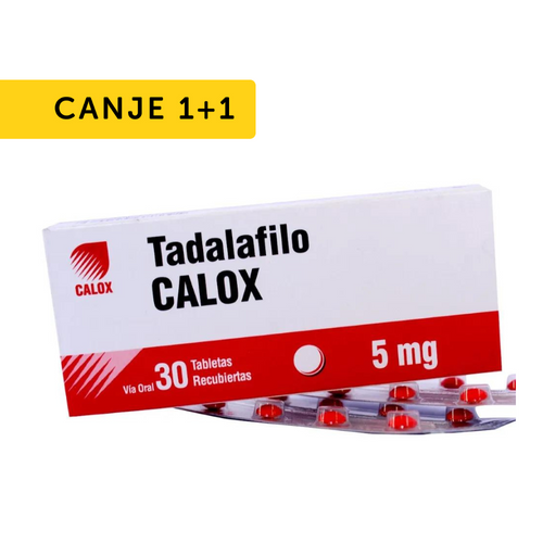 Tadalafilo Calox 5MG x 30 Tabletas 1+1