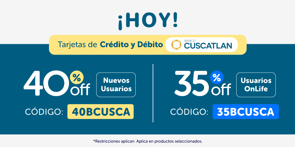 Cuscatlán 35% OFF y 40% OFF