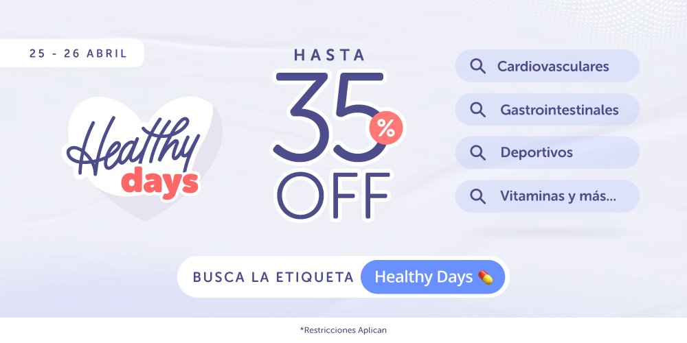 Healthy Days Hasta 35% OFF