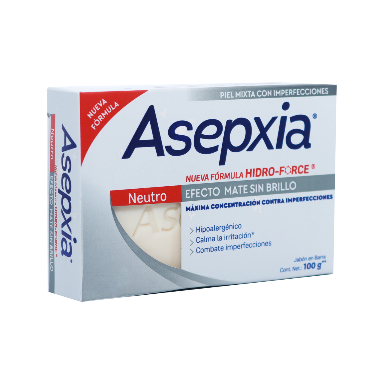 Jabón Asepxia Neutro 100 G Barra