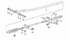 Schematic showing location of Auto Transmission Selector Shaft Boot