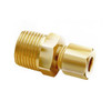 Brass 1/4 - inch compression to 3/8 - inch NPT fitting
