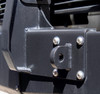 Detail of the integrated d-rings on the rocky mountain westy twin peaks full grill guard for use with Twin Peaks front bumper