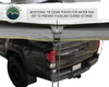 Additional tie down points of OVS 270 Passenger Side Awning For  Mid - High Roof Vans