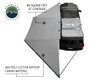 OVS Nomadic Awning 180 - For standard height vehicles installed on a vehicle overhead view