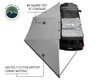 OVS Nomadic Awning 180 - For mid- and high-roof vehicles  installed on vehicle overhead view