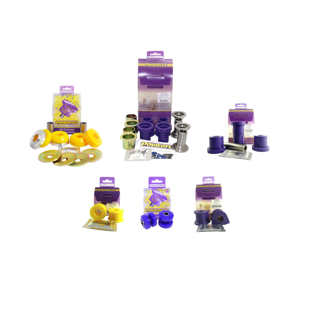 Powerflex Urethane 4WD Front Suspension Bushing Kit | Van Cafe