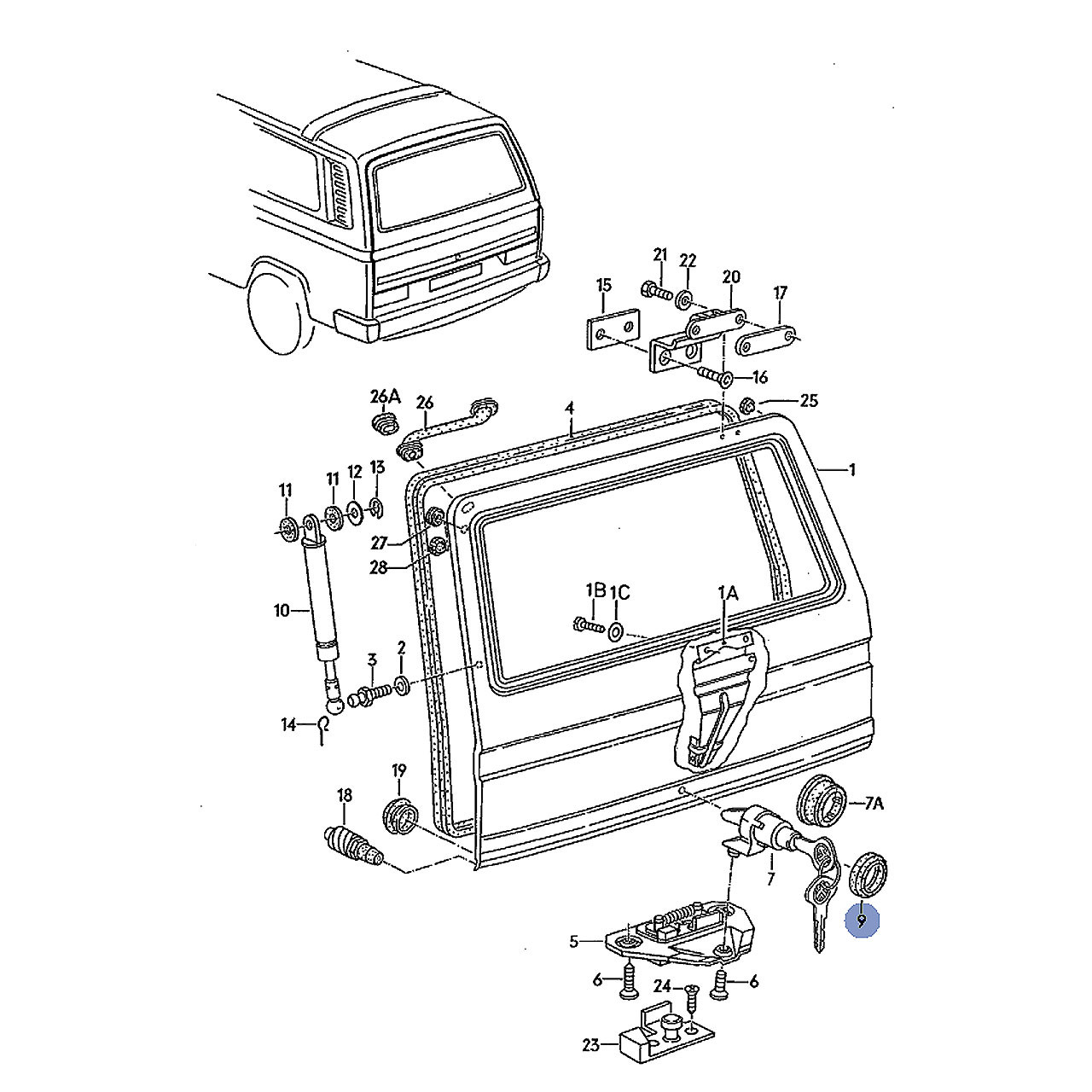 Rear Hatch Lock Gasket Seal | Van Cafe