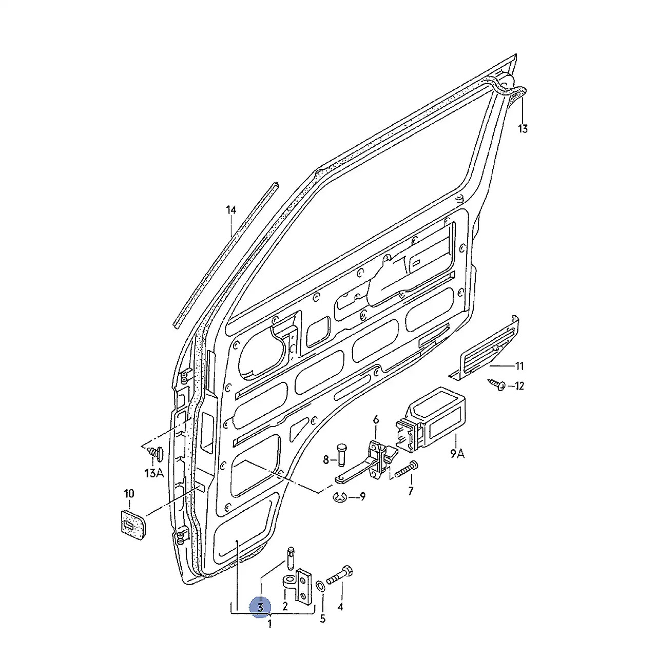 Front Door Hinge Pin | Van Cafe