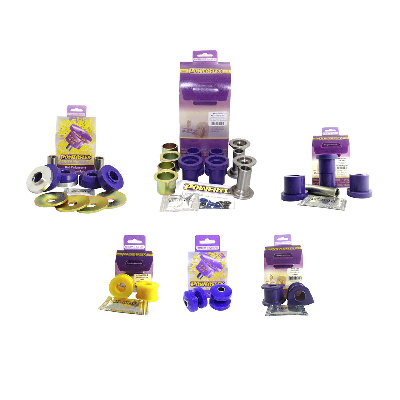 Powerflex Urethane 2WD Front Suspension Bushing Kit | Van Cafe