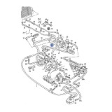 Silicone Coolant Hose - Radiator Feed Pipe To Distribution Tower To Trans. Cooler - 2.1L Auto Trans ONLY