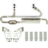 Complete stainless steel exhaust system for VW Bus Subaru Conversion made by Rocky Mountain Westy