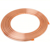 Coil of 1/4" copper tubing for propane