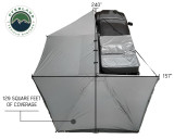 Overhead view of installed OVS 270 Driver Side Awning For Mid - High Roof Vans Overhead view of installed OVS 270 Driver Side Awning For Mid - High Roof Vans
