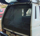 Vanagon Rear Hatch Bug Screen in open hatch