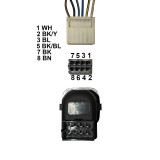 Wiring Diagram for vw vanagon electric mirror control switch