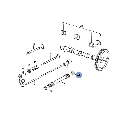 Aircooled 2.0L Push Rod Tube Seal - Large Outer