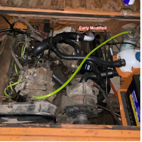 4-Way Coolant Hose - Diesel