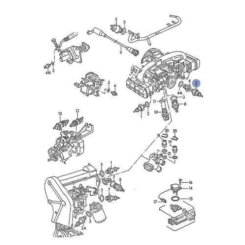 Oil Pressure Switch - 2.1L High Pressure Position