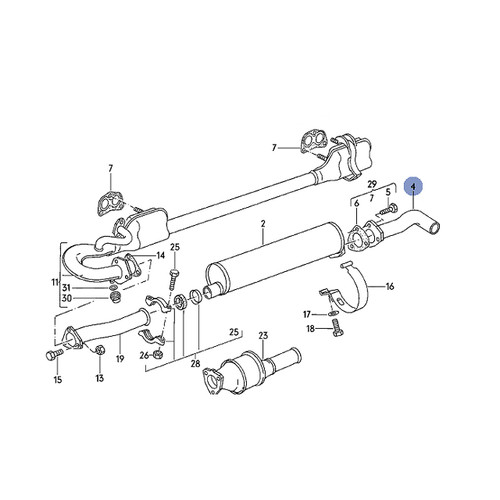 Aircooled 2.0L& 1.6L Diesel Tail Pipe