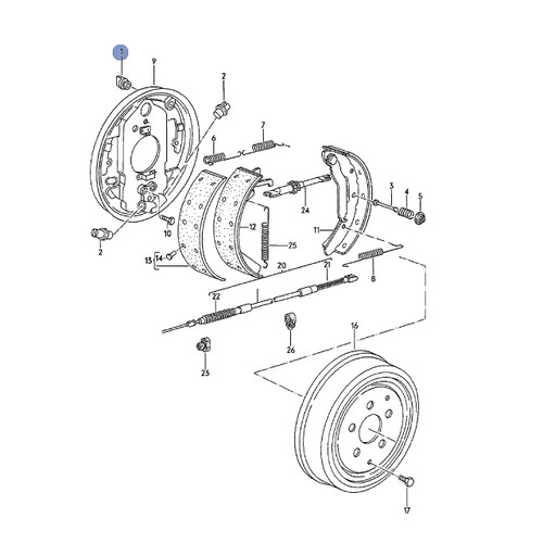 Rear Brake Drum Adjuster Plug