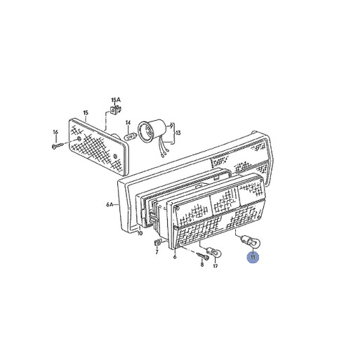 Light Bulb For Brake Light, Reverse, Rear Turn Signal